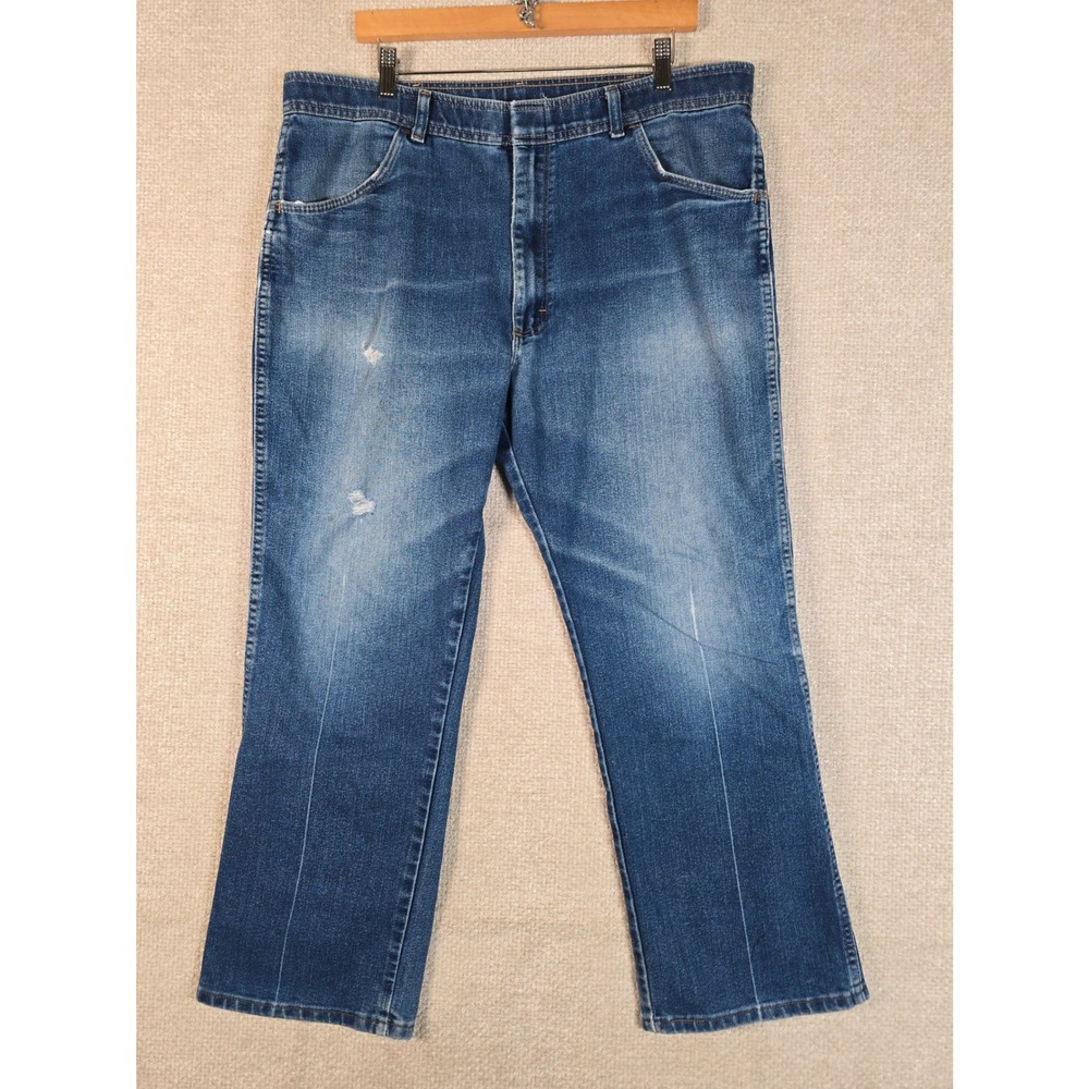 Comfort Action Sports Mens Blue Straight Leg Jeans  Fits 38x28 (TAG 40X30)